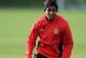 MANCHESTER, ENGLAND - DECEMBER 09: Ashley Young of Manchester United in action during a first team training session, ahead of their UEFA Champions League Group A match against Shakhtar Donetsk, at Aon Training Complex on December 09, 2013 in Manchester, England. (Photo by Chris Brunskill/Getty Images)