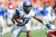 Oct 12, 2013; Houston, TX, USA; Memphis Tigers running back Brandon Hayes (38) runs with the ball during the first quarter against the Houston Cougars at BBVA Compass Stadium. Mandatory Credit: Troy Taormina-USA TODAY Sports