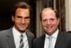 Federer with agent and business partner Tony Godsick