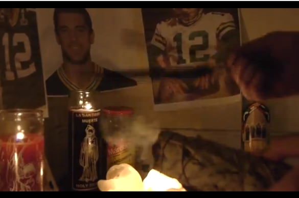One Green Bay Fan's Ritualistic Attempt to Heal Aaron Rodgers