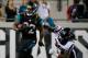 JACKSONVILLE, FL - DECEMBER 05: Maurice Jones-Drew #32 of the Jacksonville Jaguars runs past D.J. Swearinger #36 of the Houston Texans during the game at EverBank Field on December 5, 2013 in Jacksonville, Florida. (Photo by Sam Greenwood/Getty Images)