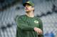 Nov 28, 2013; Detroit, MI, USA; Green Bay Packers quarterback Aaron Rodgers (12) before the game against the Detroit Lions during a NFL football game on Thanksgiving at Ford Field. Mandatory Credit: Tim Fuller-USA TODAY Sports
