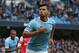 MANCHESTER, ENGLAND - DECEMBER 14: Sergio Aguero of Manchester City celebrates after scoring the first goal during the Barclays Premier League match between Manchester City and Arsenal at Etihad Stadium on December 14, 2013 in Manchester, England. (Photo by Clive Brunskill/Getty Images)