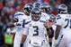 Dec 8, 2013; San Francisco, CA, USA; Seattle Seahawks quarterback Russell Wilson (3) looks towards the sideline for a play call against the San Francisco 49ers in the fourth quarter at Candlestick Park. The 49ers defeated the Seahawks 19-17. Mandatory Credit: Cary Edmondson-USA TODAY Sports