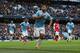 MANCHESTER, ENGLAND - DECEMBER 14: Sergio Aguero of Manchester City celebrates after scoring the first goal during the Barclays Premier League match between Manchester City and Arsenal at Etihad Stadium on December 14, 2013 in Manchester, England. (Photo by Clive Brunskill/Getty Images)