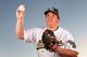 Bartolo Colon is ready for class with Professor Cunningham, eagerly raising his hand.