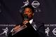 NEW YORK, NY - DECEMBER 14: Jameis Winston, quarterback of the Florida State Seminoles, kisses the trophy during a press conference after the 2013 Heisman Trophy Presentation at the Marriott Marquis on December 14, 2013 in New York City. (Photo by Jeff Zelevansky/Getty Images)