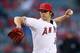 ANAHEIM, CA - MAY 17: C.J. Wilson #33 of the Los Angeles Angels of Anaheim pitches against the Chicago White Sox at Angel Stadium of Anaheim on May 17, 2013 in Anaheim, California. (Photo by Jeff Gross/Getty Images)
