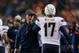 Philip Rivers being congratulated after a huge win versus the Denver Broncos.