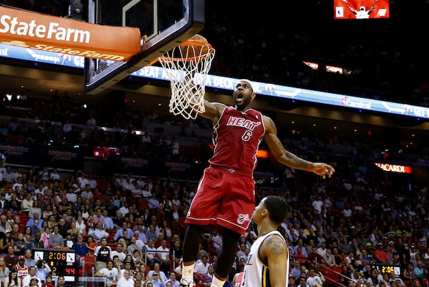 LeBron Scores 30, Heat Roll Past Jazz 117-94