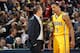 INDIANAPOLIS - DECEMBER 10: Frank Vogel of the Indiana Pacers talks with George Hill #3 drives to the basket against the Miami Heat at Bankers Life Fieldhouse on December 10, 2013 in Indianapolis, Indiana. NOTE TO USER: User expressly acknowledges and agrees that, by downloading and or using this Photograph, user is consenting to the terms and condition of the Getty Images License Agreement. Mandatory Copyright Notice: 2013 NBAE (Photo by Ron Hoskins/NBAE via Getty Images)