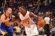PHOENIX, AZ - DECEMBER 15: Eric Bledsoe #2 of the Phoenix Suns drives against Stephen Curry #30 of the Golden State Warriors on December 15, 2013 at U.S. Airways Center in Phoenix, Arizona. NOTE TO USER: User expressly acknowledges and agrees that, by downloading and or using this photograph, user is consenting to the terms and conditions of the Getty Images License Agreement. Mandatory Copyright Notice: Copyright 2013 NBAE (Photo by Barry Gossage/NBAE via Getty Images)