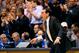 DURHAM, NC - DECEMBER 03: Coach Mike Krzyzewski of the Duke Blue Devils reacts after a basket by his team during a game against the Michigan Wolverines at Cameron Indoor Stadium on December 3, 2013 in Durham, North Carolina. Duke won 79-69. (Photo by Grant Halverson/Getty Images)