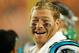 MIAMI GARDENS, FL - AUGUST 19: Jeremy Shockey #80 of the Carolina Panthers laughs during a preseason NFL game against the Miami Dolphins at Sun Life Stadium on August 19, 2011 in Miami Gardens, Florida. (Photo by Mike Ehrmann/Getty Images)