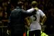 LEICESTER, ENGLAND - DECEMBER 17: an injured Pablo Zabaleta of Manchester City leaves the pitch during the Capital One Cup Quarter-Final match between Leicester City and Manchester City at The King Power Stadium on December 17, 2013 in Leicester, England. (Photo by Ross Kinnaird/Getty Images)