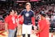 HOUSTON, TX - NOVEMBER 11: Omer Asik #3 of the Houston Rockets walks onto the court against the Toronto Raptors on November 11, 2013 at the Toyota Center in Houston, Texas. NOTE TO USER: User expressly acknowledges and agrees that, by downloading and or using this photograph, User is consenting to the terms and conditions of the Getty Images License Agreement. Mandatory Copyright Notice: Copyright 2013 NBAE (Photo by Bill Baptist/NBAE via Getty Images)