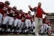 TUSCALOOSA, AL - NOVEMBER 23: Head coach Nick Saban of the Alabama Crimson Tide leads his team on the field to face the Chattanooga Mocs at Bryant-Denny Stadium on November 23, 2013 in Tuscaloosa, Alabama. (Photo by Kevin C. Cox/Getty Images)