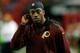 ATLANTA, GA - DECEMBER 15: Robert Griffin III #10 of the Washington Redskins walks the bench area during the game against the Atlanta Falcons at Georgia Dome on December 15, 2013 in Atlanta, Georgia. (Photo by Kevin C. Cox/Getty Images)