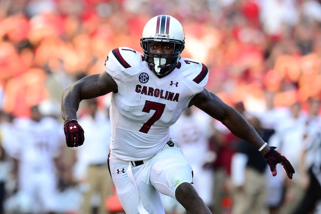 Gamecocks' Clowney Says He's Healthy for Wisconsin