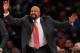 NEW YORK, NY - DECEMBER 16: New York Knicks head coach Mike Woodson directs his team during the second half against the Washington Wizards at Madison Square Garden on December 16, 2013 in New York City. NOTE TO USER: User expressly acknowledges and agrees that, by downloading and/or using this photograph, user is consenting to the terms and conditions of the Getty Images License Agreement. The Wizards defeat the Knicks 102-101. (Photo by Maddie Meyer/Getty Images)