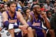ATLANTA, GA - DECEMBER 16: Pau Gasol #16 and Kobe Bryant #24 of the Los Angeles Lakers look on during the game against the Atlanta Hawks at Philips Arena on December 16, 2013 in Atlanta, Georgia. NOTE TO USER: User expressly acknowledges and agrees that, by downloading and or using this photograph, User is consenting to the terms and conditions of the Getty Images License Agreement. (Photo by Kevin C. Cox/Getty Images)