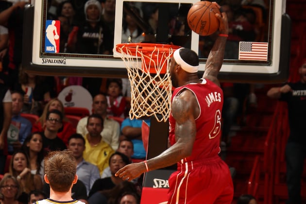 Video: LeBron Skies for Jam, Ankle Looks OK