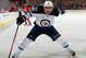 NEWARK, NJ - NOVEMBER 25: Evander Kane #9 of the Winnipeg Jets skates against the New Jersey Devils at the Prudential Center on November 25, 2013 in Newark, New Jersey. The Jets defeated the Devils 3-1. (Photo by Bruce Bennett/Getty Images)