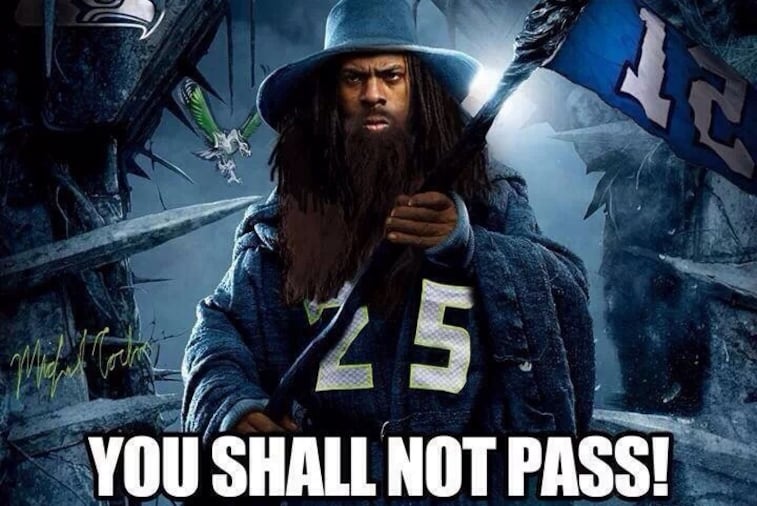 Seahawks' Richard Sherman Photoshopped as Gandalf from 'The Lord of the Rings'