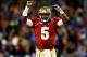 CHARLOTTE, NC - DECEMBER 07: Quarterback Jameis Winston #5 of the Florida State Seminoles celebrates a second quarter touchdown against the Duke Blue Devils during the ACC Championship game at Bank of America Stadium on December 7, 2013 in Charlotte, North Carolina. (Photo by Streeter Lecka/Getty Images)