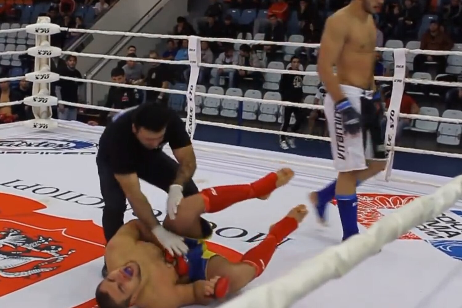 Insanely PainfulLooking MMA Liver Kick at Moscow Open Cup Semifinal