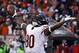 CLEVELAND, OH - DECEMBER 15: Wide receiver Earl Bennett #80 of the Chicago Bears celebrates after scoring a touchdown against the Cleveland Browns at FirstEnergy Stadium on December 15, 2013 in Cleveland, Ohio. (Photo by Matt Sullivan/Getty Images)