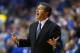 LEXINGTON, KY - NOVEMBER 25: John Calipari the head coach of the Kentucky Wildcats gives instructions to his team during the game against the Cleveland State Vikings at Rupp Arena on November 25, 2013 in Lexington, Kentucky. (Photo by Andy Lyons/Getty Images)