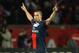 PARIS, FRANCE - MAY 18: Zlatan Ibrahimovic of PSG celebrates after scoring to make it 3-0 during the Ligue 1 match between Paris Saint-Germain FC and Stade Brestois 29 at Parc des Princes on May 18, 2013 in Paris, France. (Photo by Michael Regan/Getty Images)
