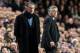 LONDON, ENGLAND - MARCH 16: Carlo Ancelotti, Manager of Chelsea looks on with Jose Mourinho, Coach of Inter Milan during the UEFA Champions League Round of 16 second leg match between Chelsea and Inter Milan at Stamford Bridge on March 16, 2010 in London, England. (Photo by Phil Cole/Getty Images)