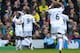 NORWICH, ENGLAND - DECEMBER 15: Nathan Dyer of Swansea celebrates scoring their first goal during the Barclays Premier League match between Norwich City and Swansea City at Carrow Road on December 15, 2013 in Norwich, England. (Photo by Christopher Lee/Getty Images)