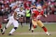 SAN FRANCISCO, CA - DECEMBER 08: Frank Gore #21 of the San Francisco 49ers carries the ball, pursued by Bruce Irvin #51 of the Seattle Seahawks during the third quarter at Candlestick Park on December 8, 2013 in San Francisco, California. (Photo by Thearon W. Henderson/Getty Images)