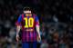 BARCELONA, SPAIN - NOVEMBER 01: Lionel Messi of FC Barcelona looks down during the La Liga match between FC Barcelona and RCD Espanyol at Camp Nou on November 1, 2013 in Barcelona, Spain. (Photo by David Ramos/Getty Images)