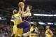 Dec 20, 2013; Denver, CO, USA; Phoenix Suns guard Goran Dragic (1) shoots the ball against Denver Nuggets guard Ty Lawson (3) during the second half at Pepsi Center. The Suns won 103-99. Mandatory Credit: Chris Humphreys-USA TODAY Sports
