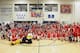 DENVER, CO - FEBRUARY 6: The Denver Nuggets players, dancers, Super Mascot Rocky pose with Special Olympians prior to the Unified basketball game between Heritage High School and Thunder Ridge High School on February 6, 2013 at Heritage High School in Denver, Colorado. NOTE TO USER: User expressly acknowledges and agrees that, by downloading and/or using this Photograph, user is consenting to the terms and conditions of the Getty Images License Agreement. Mandatory Copyright Notice: Copyright 2013 NBAE (Photo by Garrett W. Ellwood/NBAE via Getty Images)
