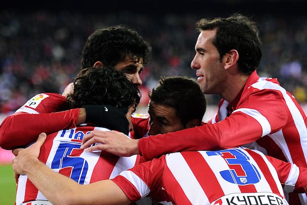 GIF: Diego Godin Scores 1st Goal of Season for Atletico Madrid, Big Celebration