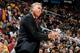 ATLANTA, GA - DECEMBER 16: Mike D'Antoni of the Los Angeles Lakers yells to his team against the Atlanta Hawks at Philips Arena on December 16, 2013 in Atlanta, Georgia. NOTE TO USER: User expressly acknowledges and agrees that, by downloading and or using this photograph, User is consenting to the terms and conditions of the Getty Images License Agreement. (Photo by Kevin C. Cox/Getty Images)
