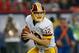 ATLANTA, GA - DECEMBER 15: Kirk Cousins #12 of the Washington Redskins rolls out against the Atlanta Falcons at Georgia Dome on December 15, 2013 in Atlanta, Georgia. (Photo by Kevin C. Cox/Getty Images)
