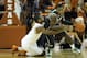Dec 21, 2013; Austin, TX, USA; Michigan State Spartans guard Branden Dawson (22) steals the ball from Texas Longhorns forward Jonathan Holmes (left) during the first half at the Frank Erwin Special Events Center. Mandatory Credit: Brendan Maloney-USA TODAY Sports