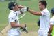 JOHANNESBURG, SOUTH AFRICA - DECEMBER 22: AB de Villiers and Faf du Plessis (R) of South Africa share a drink during day 5 of the 1st Test match between South Africa and India at Bidvest Wanderers Stadium on December 22, 2013 in Johannesburg, South Africa. (Photo by Duif du Toit/Gallo Images/Getty Images)