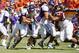 BLACKSBURG, VA - SEPTEMBER 18: Running back Giavanni Ruffin #1 of the East Carolina Pirates runs with the ball for a touchdown past defensive tackle Dwight Tucker #53 of the Virginia Tech Hokies at Lane Stadium on September 18, 2010 in Blacksburg, Virginia. Virginia Tech won 49-27. (Photo by Geoff Burke/Getty Images)