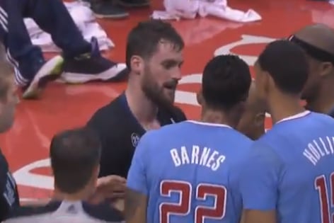 Matt Barnes Called for Flagrant After Smashing into Kevin Love, Gets Ejected