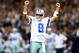 NEW ORLEANS, LA - NOVEMBER 10: Quarterback Tony Romo #9 of the Dallas Cowboys celebrates a touchdown in the second quarter against the New Orleans Saints during a game at the Mercedes-Benz Superdome on November 10, 2013 in New Orleans, Louisiana. (Photo by Ronald Martinez/Getty Images)