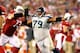 Oct 17, 2013; Phoenix, AZ, USA; Seattle Seahawks defensive end Red Bryant (79) against the Arizona Cardinals at University of Phoenix Stadium. Mandatory Credit: Mark J. Rebilas-USA TODAY Sports