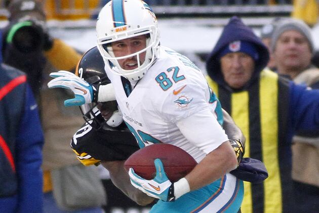 Miami Dolphins Receiver Brian Hartline Has a Rough Day in Loss to Buffalo