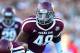 Sep 21, 2013; College Station, TX, USA; Texas A&M Aggies linebacker Darian Claiborne (48) against the SMU Mustangs at Kyle Field. Mandatory Credit: Mark J. Rebilas-USA TODAY Sports